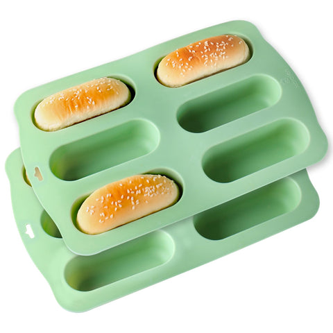 QELEG molde silicona para pan mini, antiadherente y desmolde sencillo.