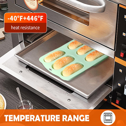 QELEG molde silicona apto para horno y microondas, horneado versátil.