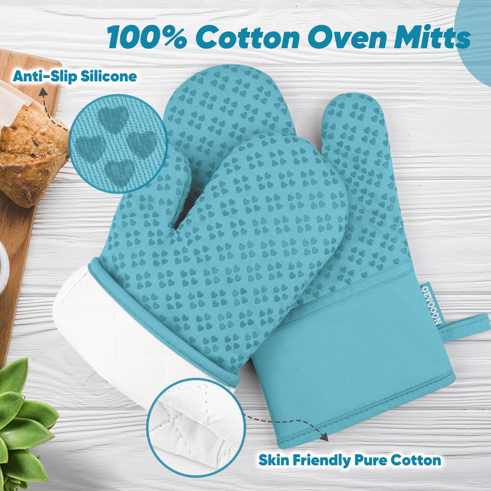 Conjunto cuatro piezas para horno de Qevooon para almacenamiento práctico.