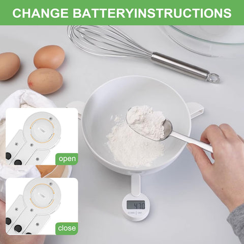 QFEISETH balanza cocina con precisión para medir especias.