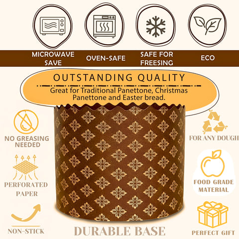 QG group tema ortodoxo en molde de panettone redondo