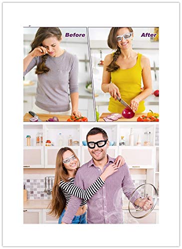 Lentes claros con antirreflejo y antivaho para cocina y exterior.