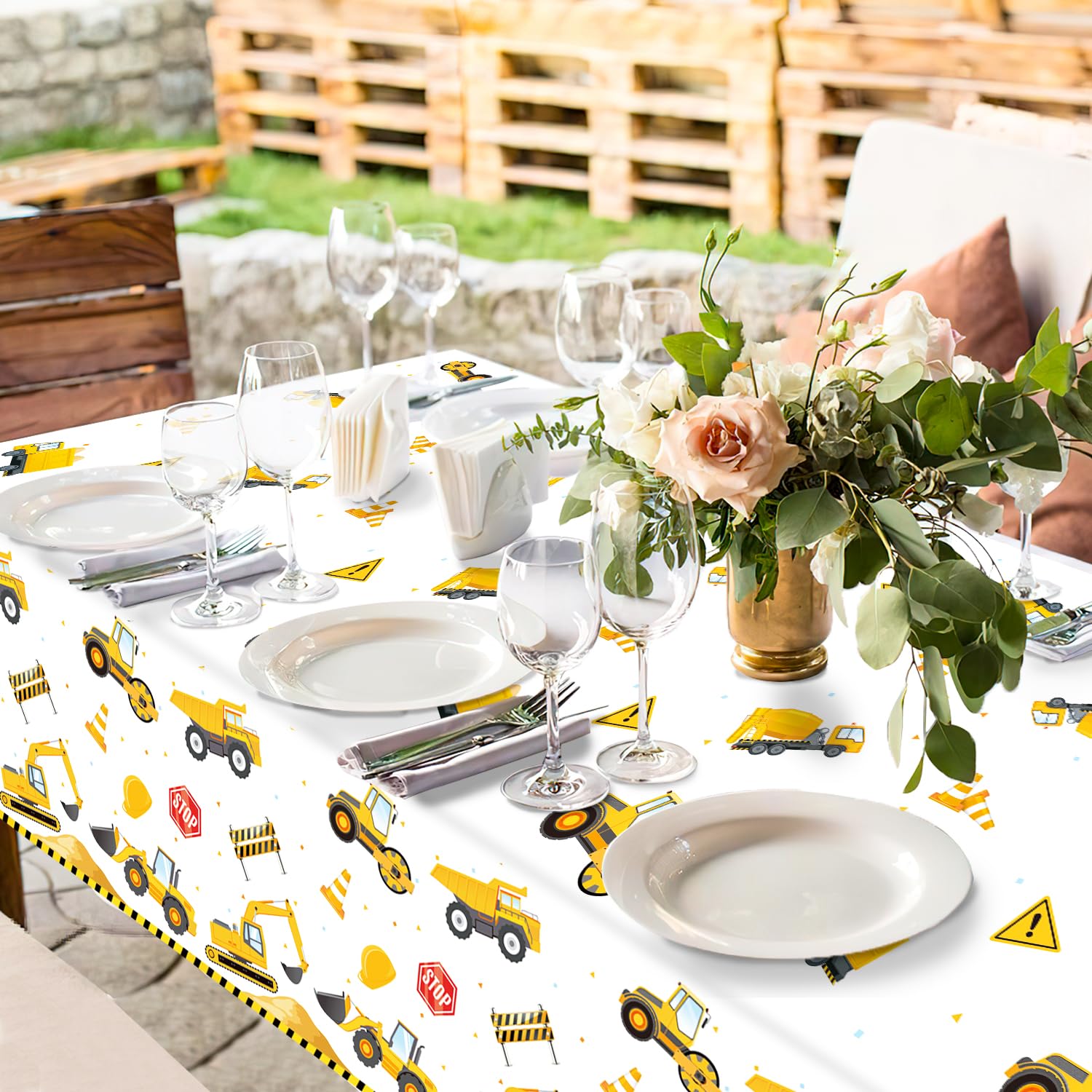Mantel QIYANPAX con casco, duradero para fiestas infantiles.