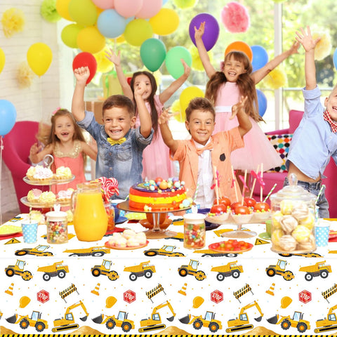 Mantel QIYANPAX para fiestas infantiles, compatible con suministros de construcción.