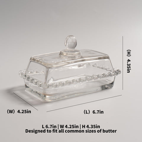 QIANCHANG borde de cristal claro, permite ver el contenido sin abrir.