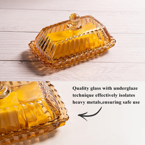 Uso versátil para dulces y quesos con la mantequera de cristal QIANCHANG