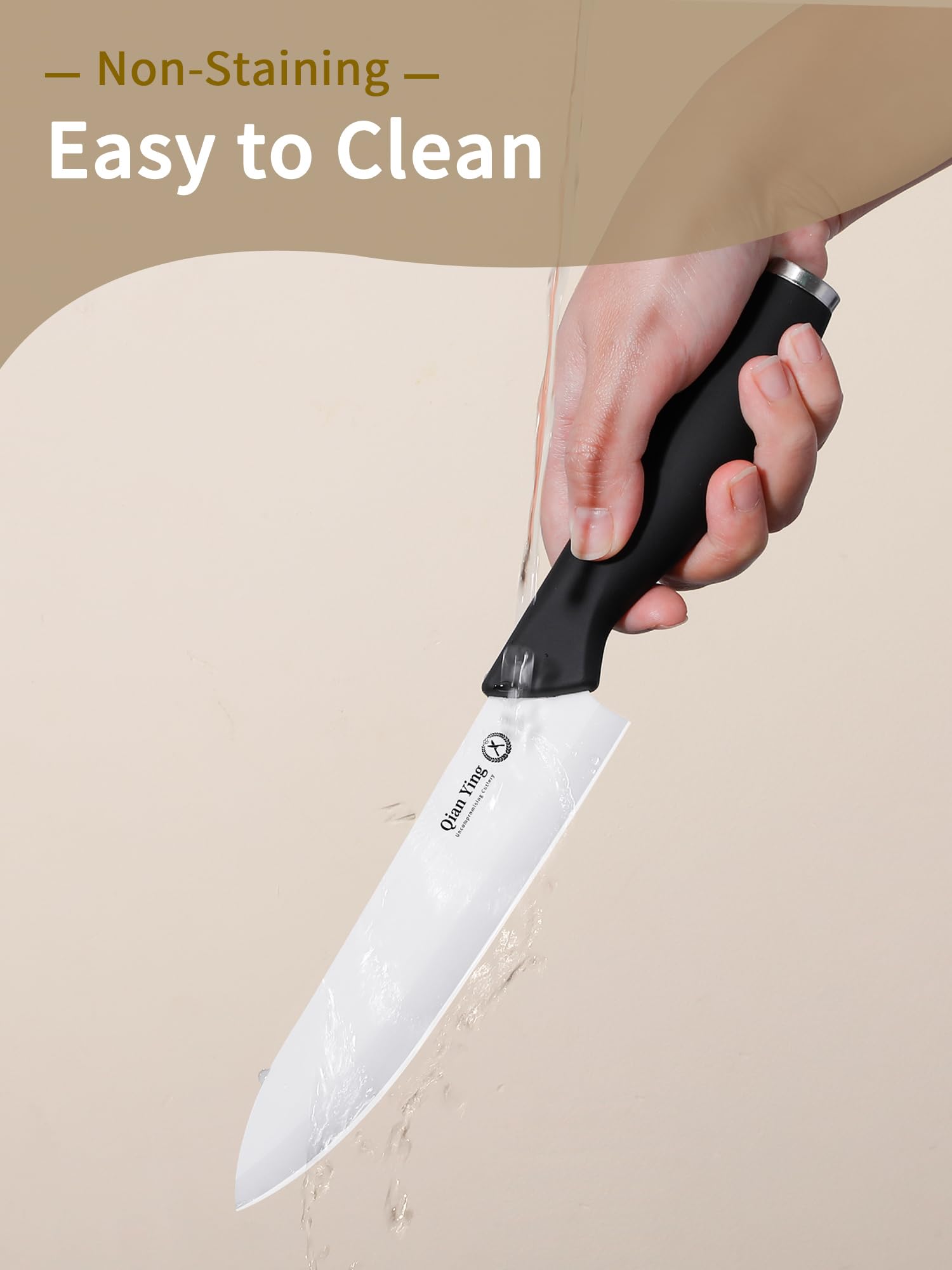 Cuchillo para fruta cerámico Qianying para preservar sabores naturales