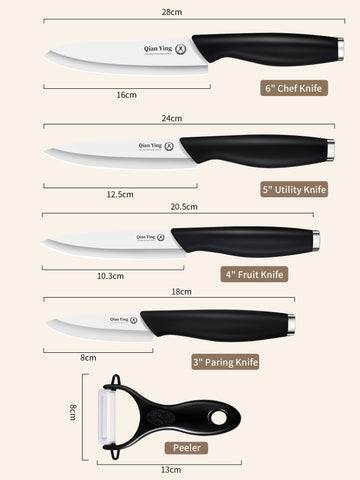 Tabla de corte de titanio compatible con cuchillos cerámicos Qianying sin rayaduras