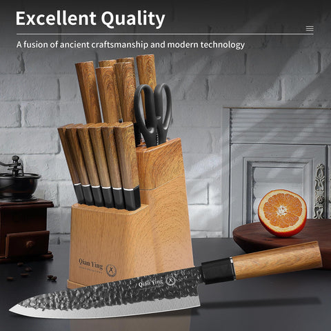 Tijeras de cocina Qianying para recortar y abrir paquetes.