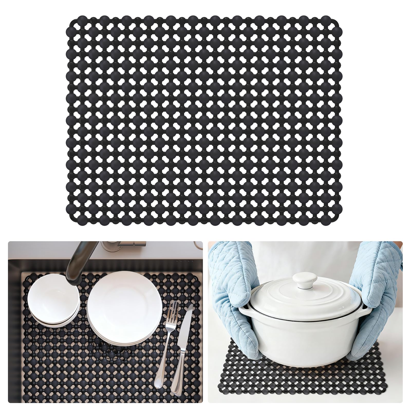 QiCaiJia medida 15-7x11-8 pulgadas, encaja en fregaderos diferentes.