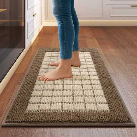 QiCaiJia alfombras cocina antideslizantes brindan base estable para cocinar con seguridad.
