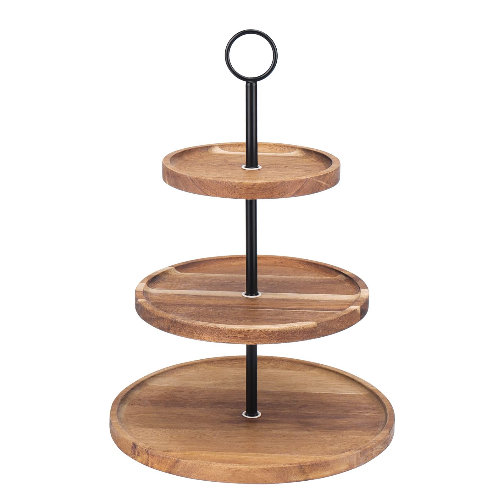 Base central de la torre QIELSER en madera para dulces en eventos