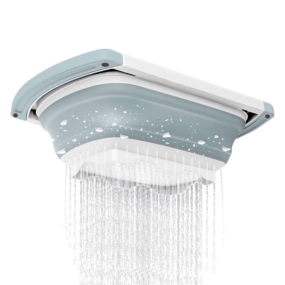 QiMH colador para pasta y verduras, lavado y enjuague eficiente