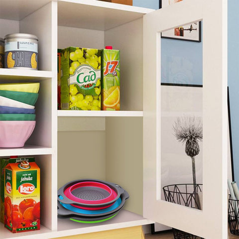 QiMH set de 3 coladores ahorro de espacio en la cocina