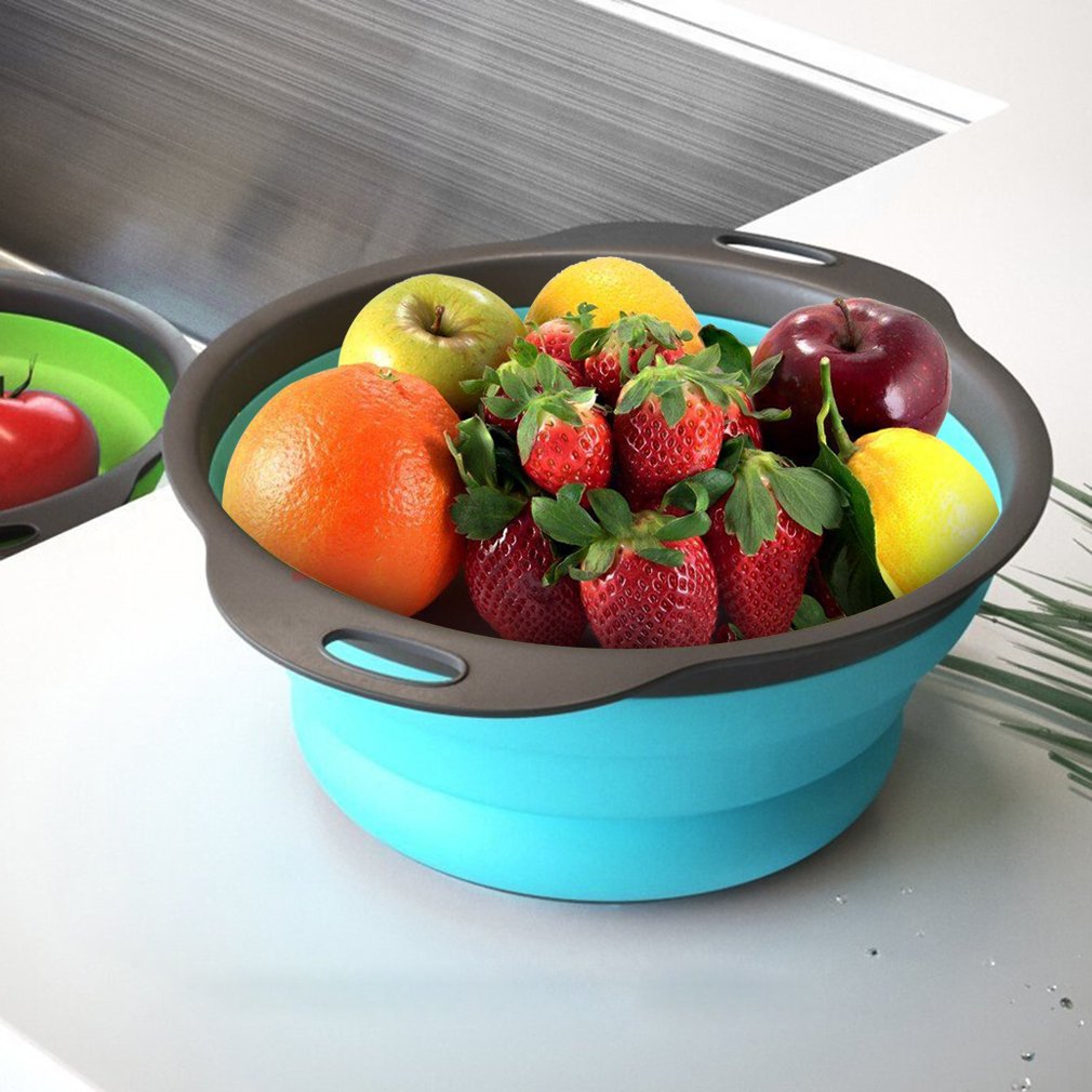 QiMH colador 4 qt para escurrir papas y verduras