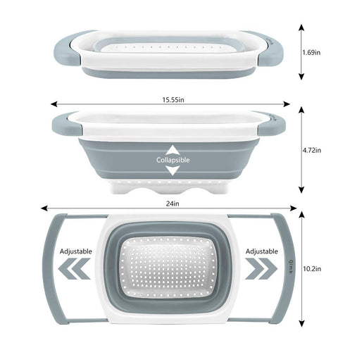 QiMH colador silicona seguro y libre de BPA para cocina diaria