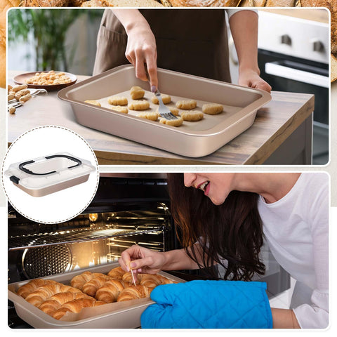 Dimensiones internas 13x9 pulgadas ideal para porciones.