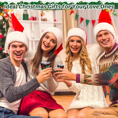Paquete de regalo navideño Qinyoung con vasos y accesorios
