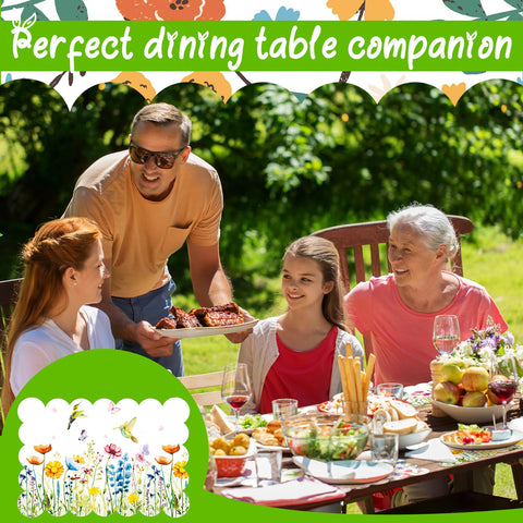 Manteles individuales Qinyoung con limpieza rápida, ideal para comidas y reuniones.