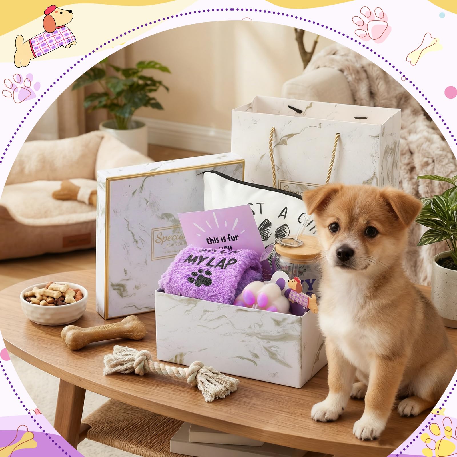 Tarjetas regalo dogmom de Qinyoung con mensaje tierno