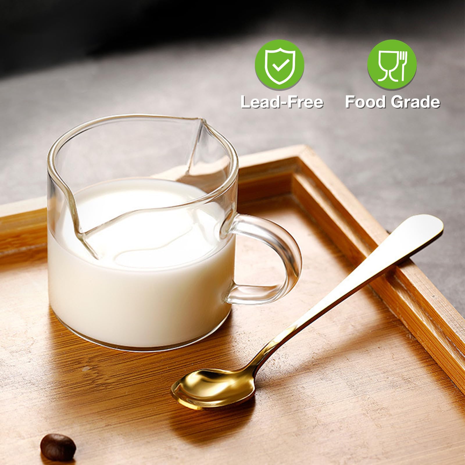 Qipecedm uso versátil: espresso, leche espumada y postres en un vaso