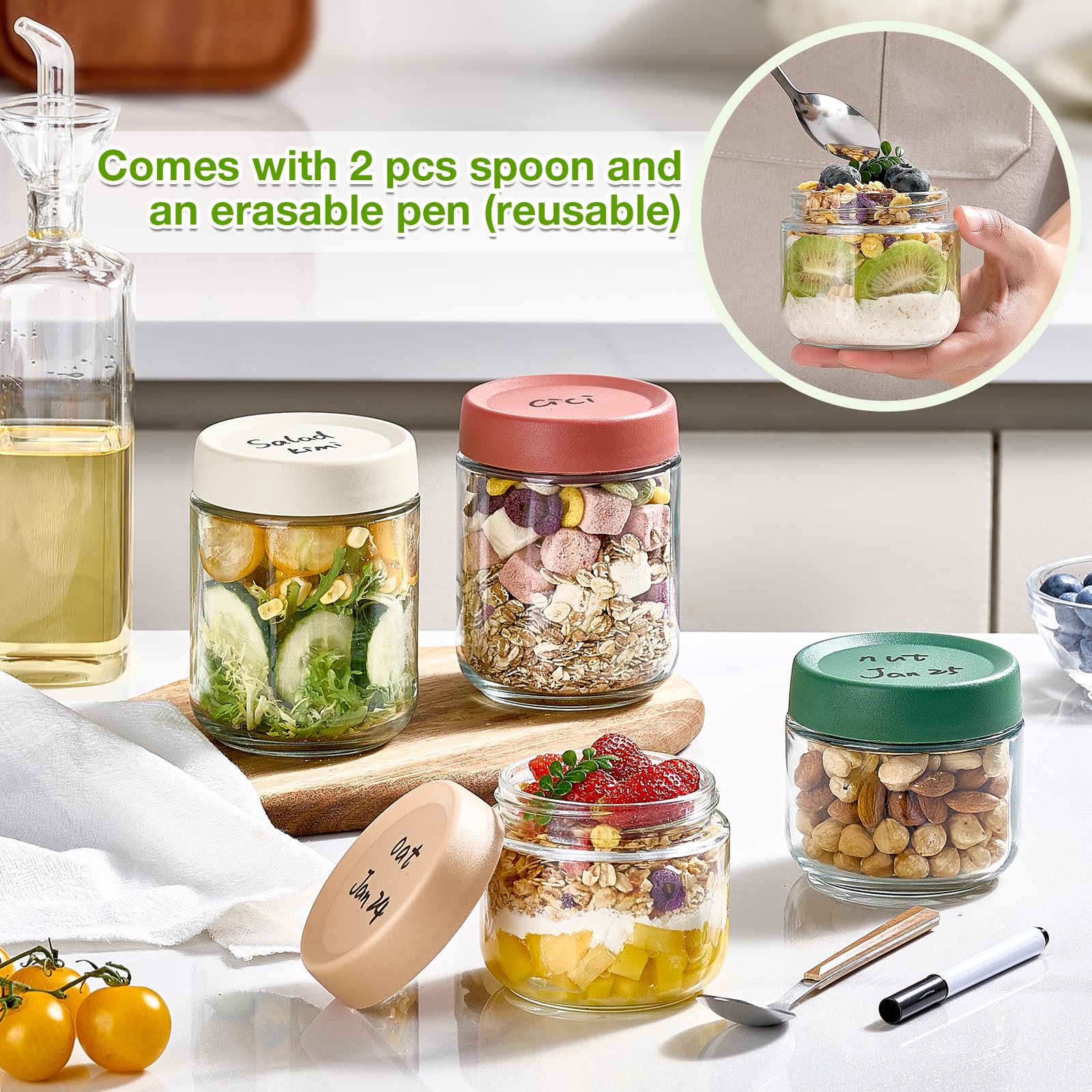 Qipecedm usos múltiples para avena, ensaladas, salsas y postres.