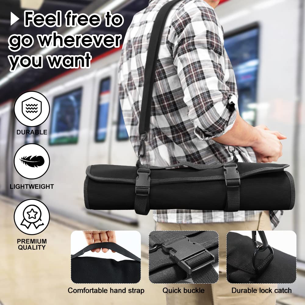 Detalle de hebilla y correa ajustable para transportar con comodidad