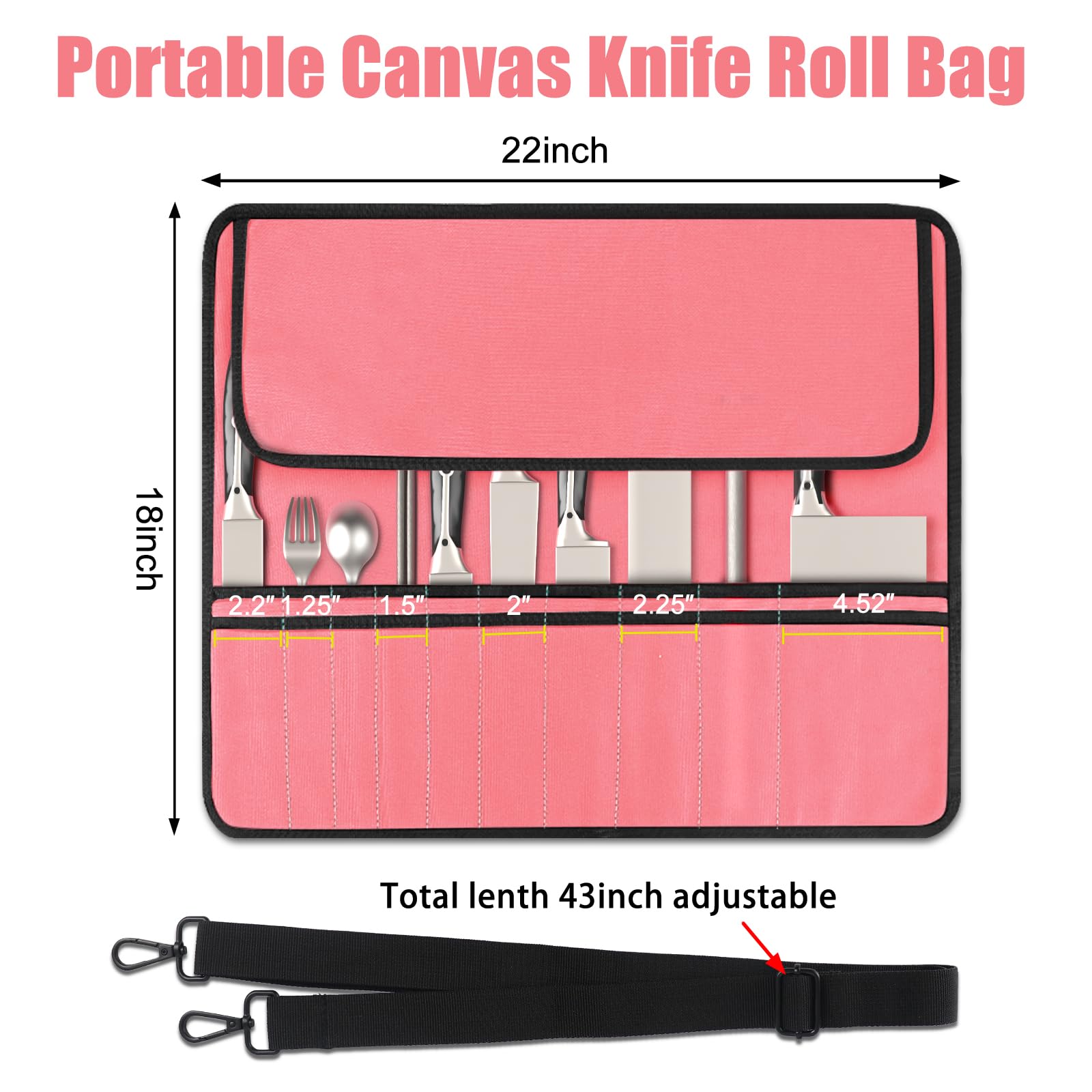 QIQU bolsa con canvas resistente y costuras dobles para protección