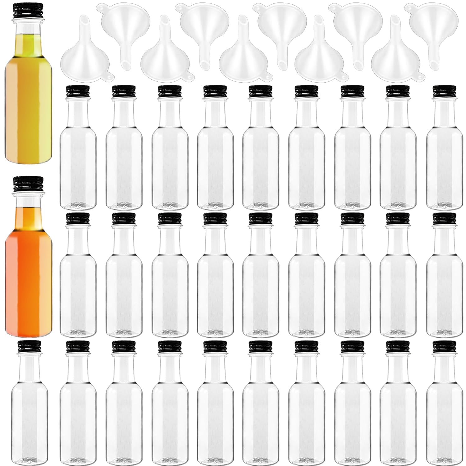 Qiuttnqn paquete frontal con 30 botellas mini, ideal para muestras