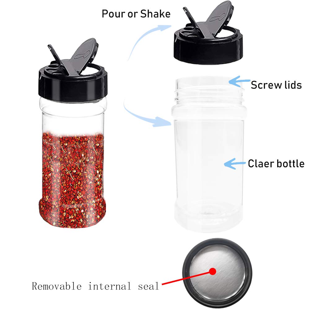 Frascos transparentes Qiuttnqn, duraderos y ligeros, ideales para cocina diaria