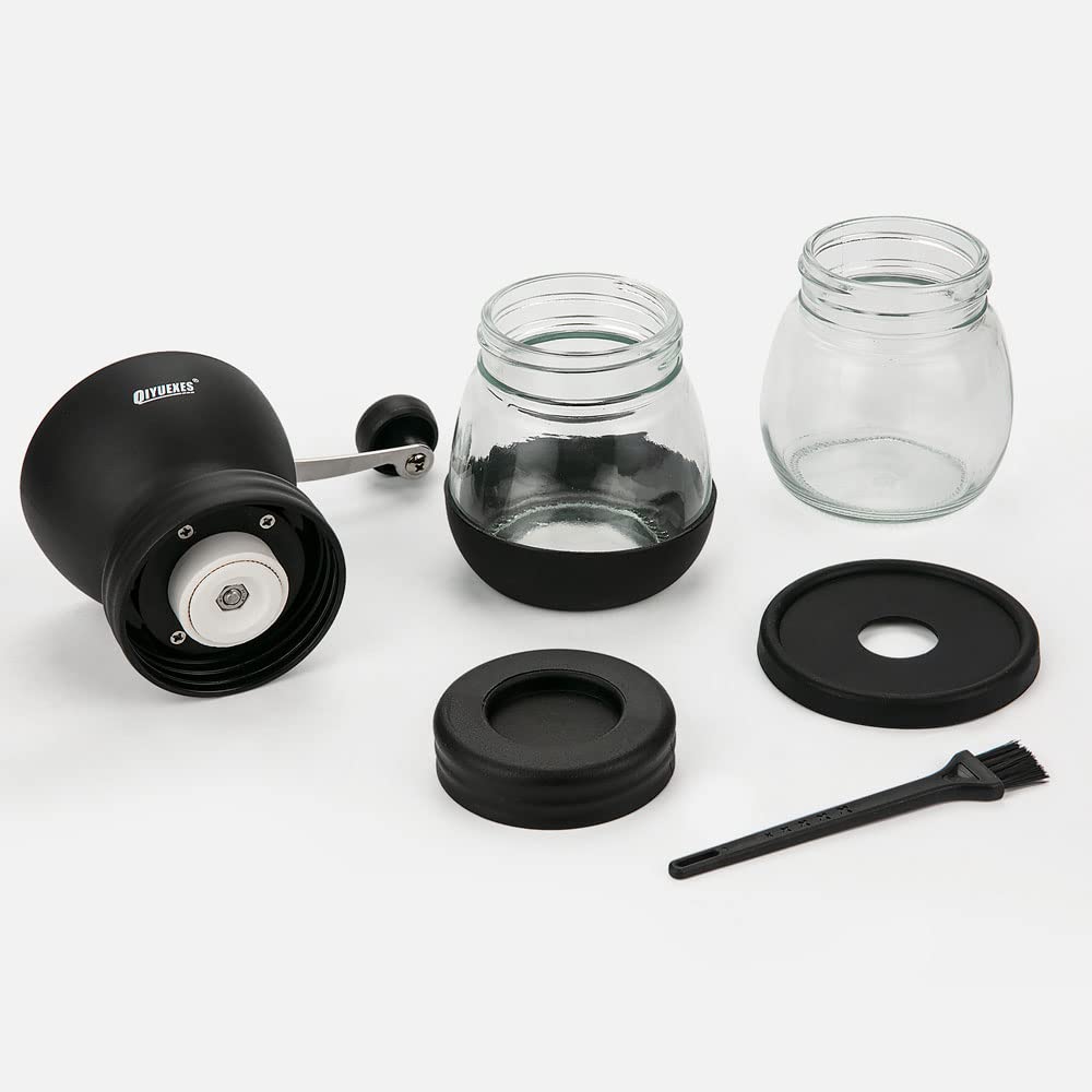 Accesorios incluidos: dos frascos Mason para almacenamiento de café con QIYUEXES.