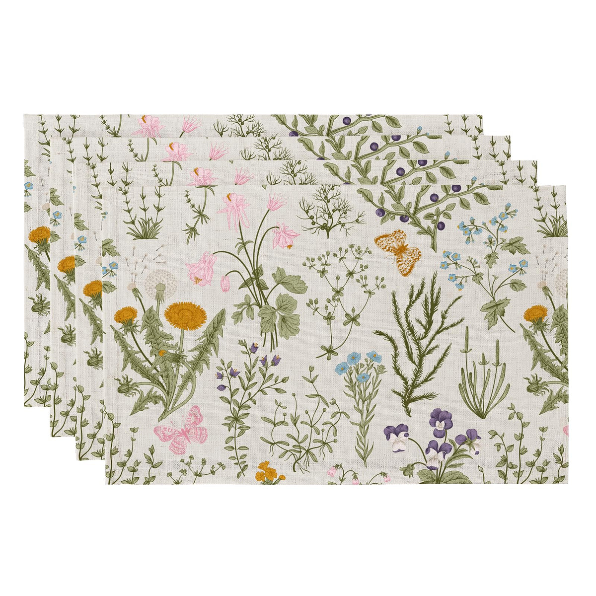 QiyI mantel boho con patrón floral protege la mesa y embellece la cena.