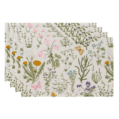 QiyI mantel boho con patrón floral protege la mesa y embellece la cena.