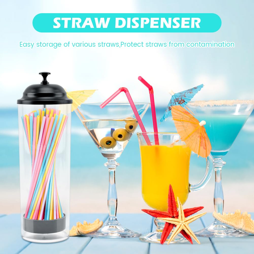 QKDS dispensador de pajillas perfecto para fiestas y eventos