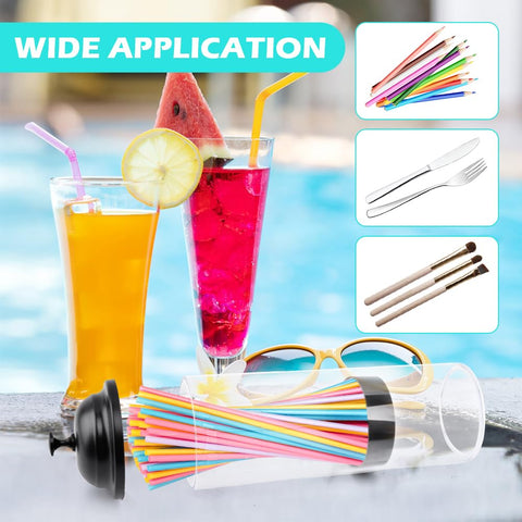 QKDS dispensador de pajillas ideal para uso en hogar y bar
