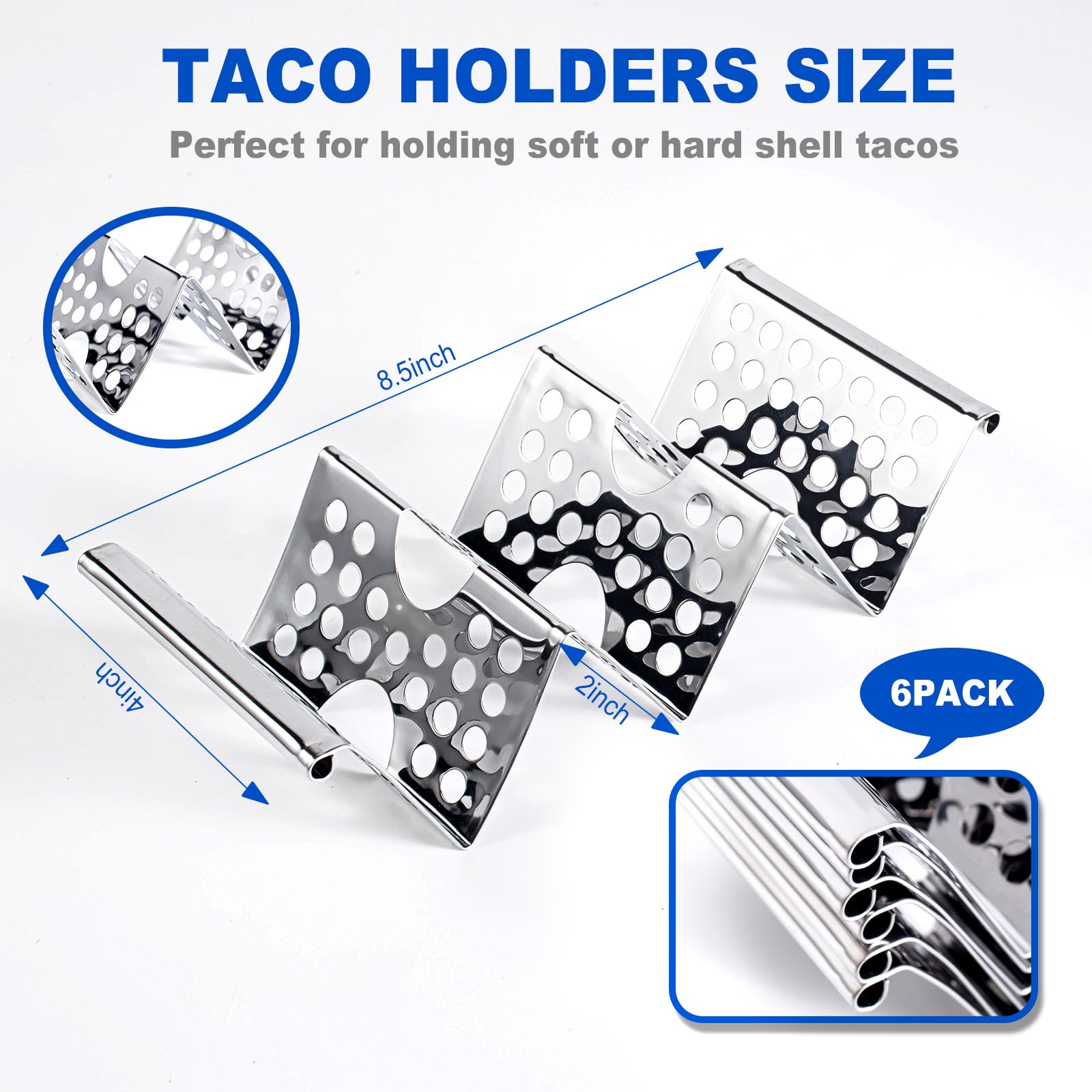 Portatacos Qkendy para 2-3 tortillas, ideal para porciones por plato.