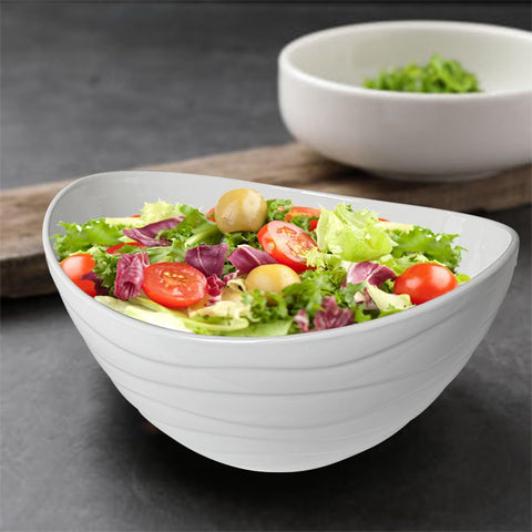 Qlans tazón de gran capacidad, perfecto para porciones grandes de ensalada o pasta.