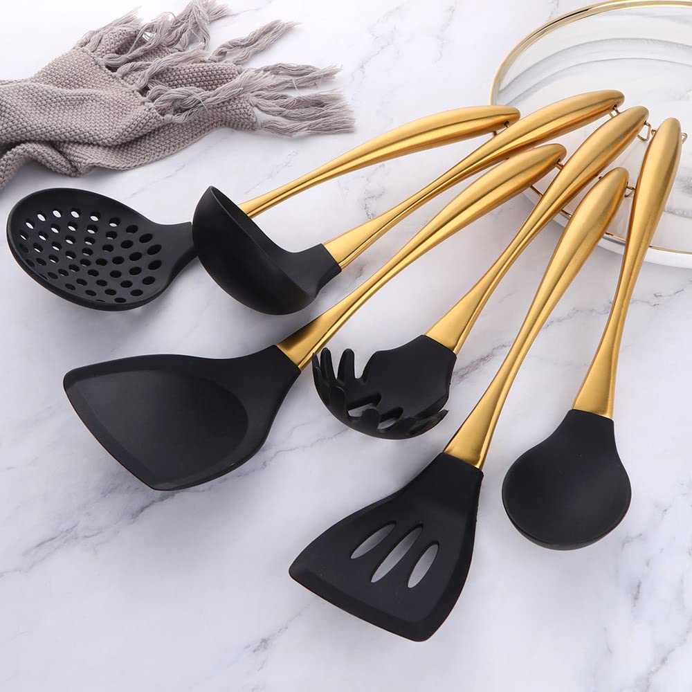 QOBIMOON cucharón de silicona para servir sopas y guisos
