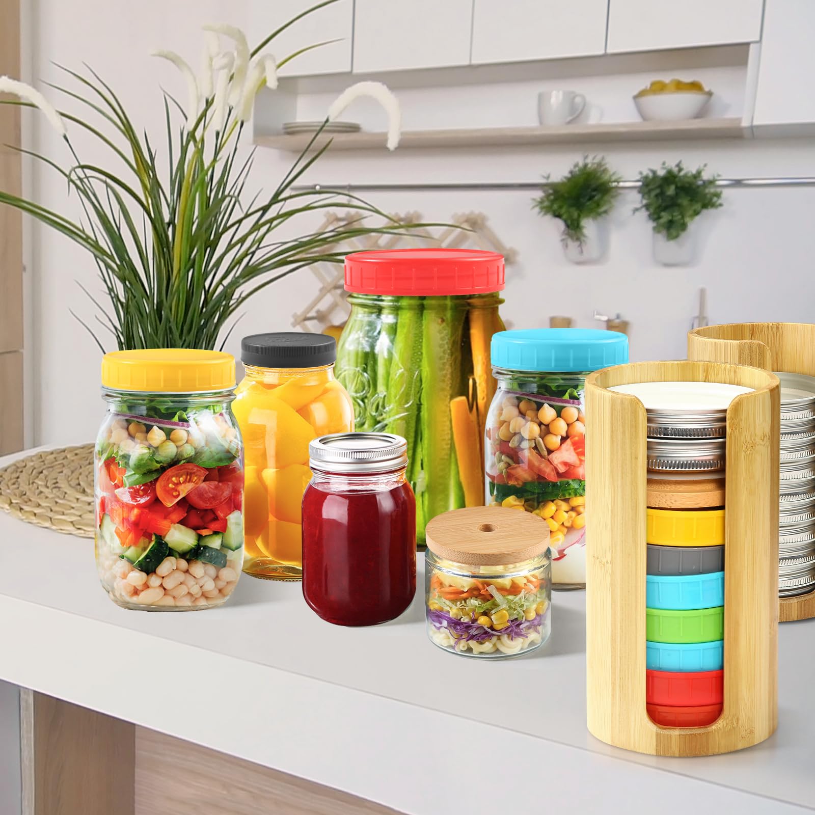 QOOMABA diseño eco-amigable para almacenamiento sostenible de tapas.