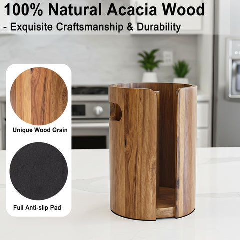 QoQoLiLi porta-papel con diseño decorativo que realza la cocina.