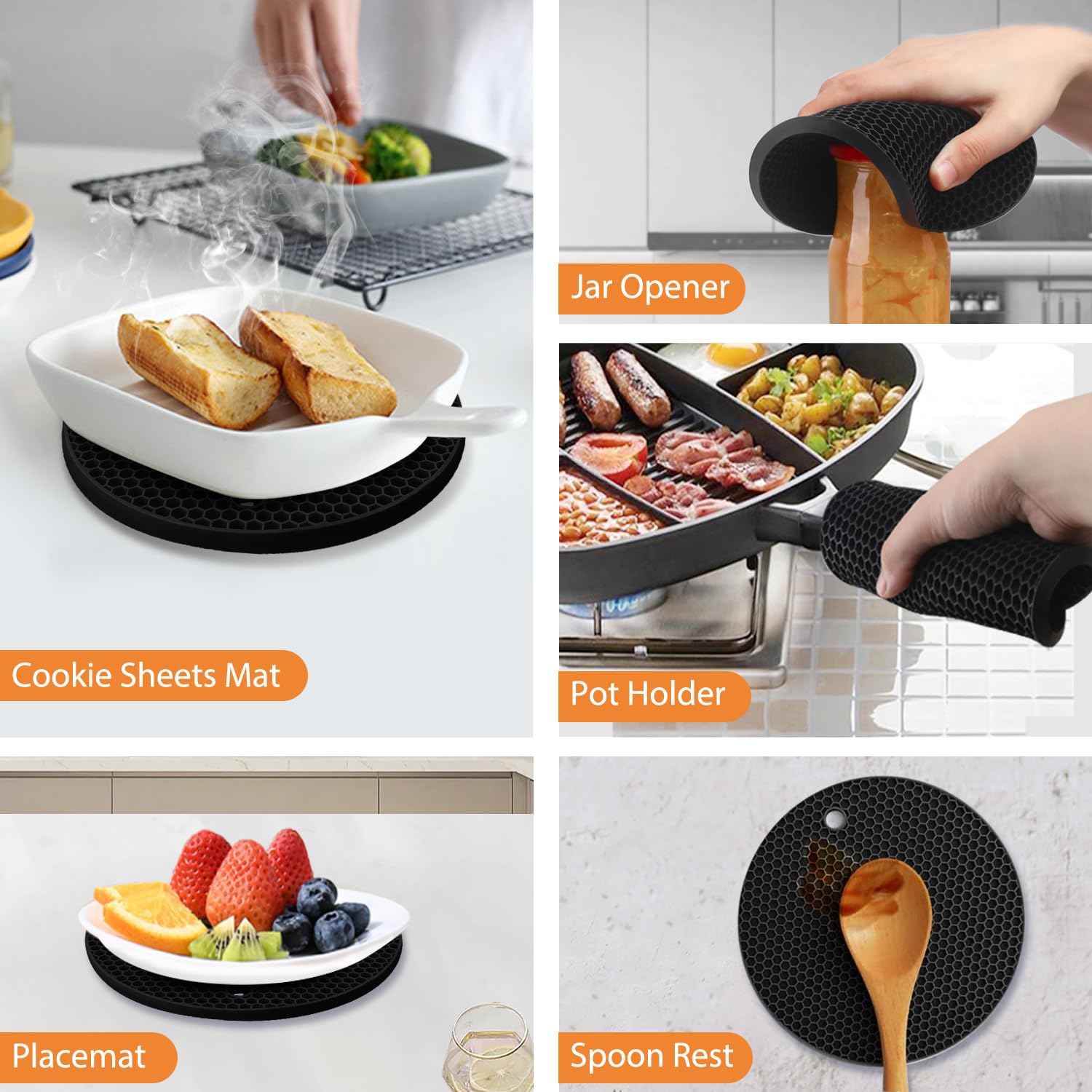 QPIX DIGITAL base antideslizante mantiene estable cada plato caliente.