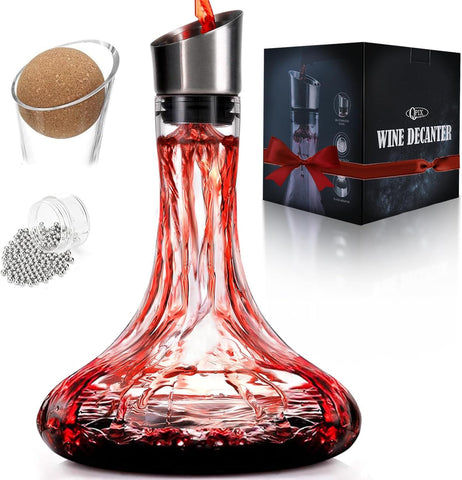 QPIX DIGITAL decantador con aerador para realzar aromas del vino