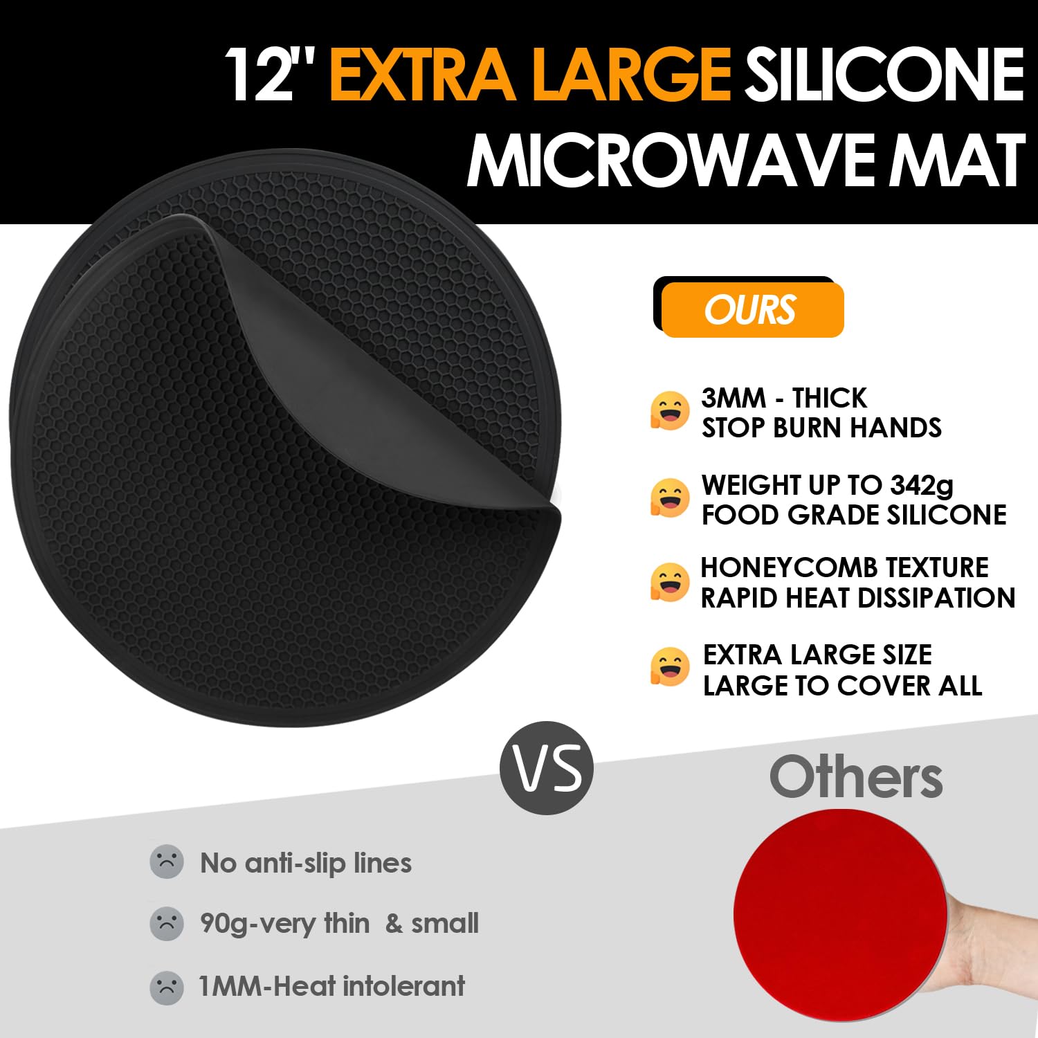 Alfombra de silicona QPIX DIGITAL diámetro grande 11.8 pulgadas para turntable
