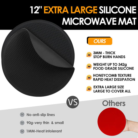 Alfombra de silicona QPIX DIGITAL diámetro grande 11.8 pulgadas para turntable
