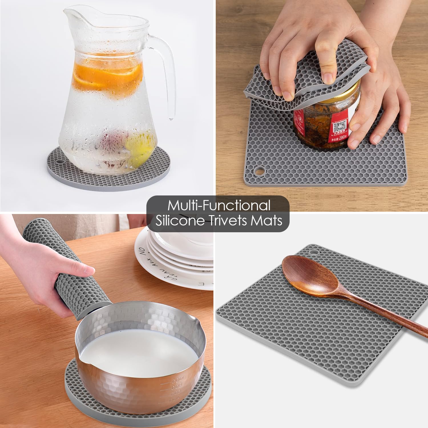 QPIX DIGITAL base de silicona para escurrir gris.