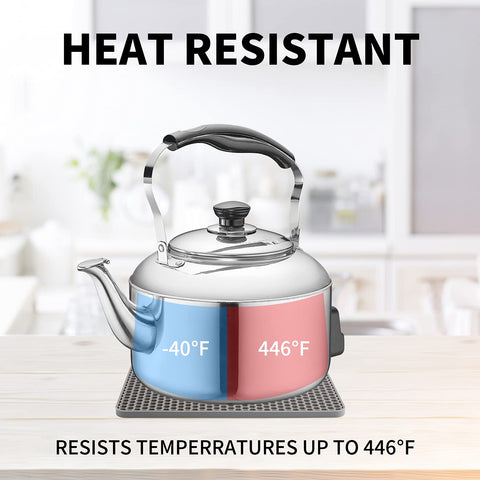 QPIX DIGITAL tapete antideslizante de silicona para mesa gris.