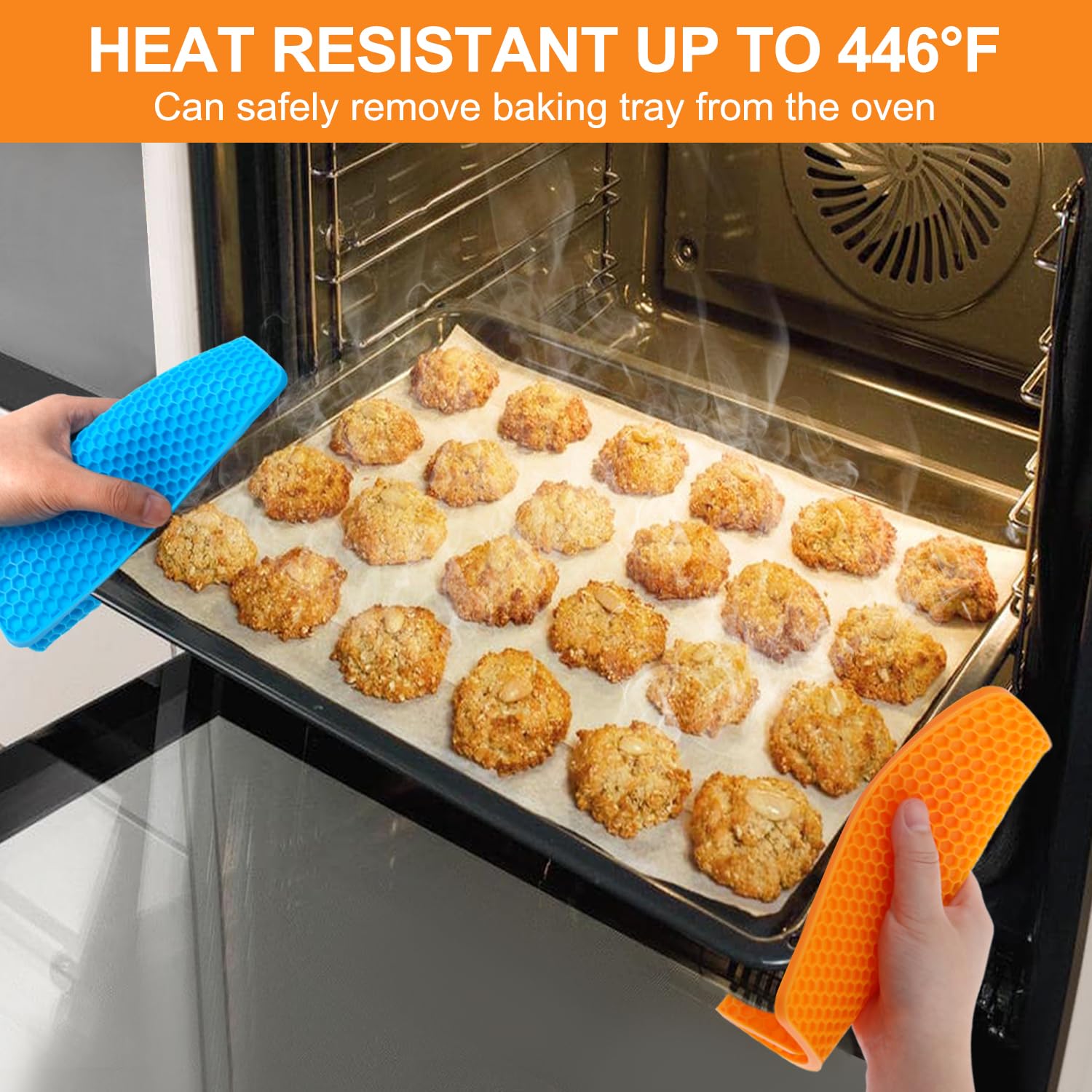 QPIX DIGITAL trivet de silicona con panales antideslizante para cocina