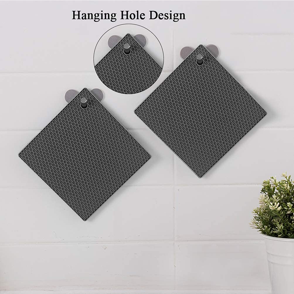 QPIX DIGITAL Trivet silicona para cocina ofrece agarre antideslizante y protección de superficies.
