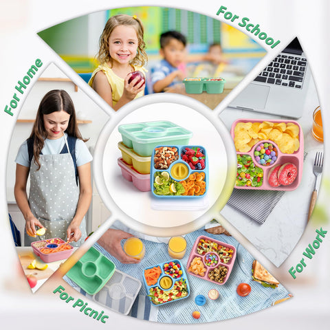 QQKO Bento incluye tapas para salsas, útiles para llevar salsas