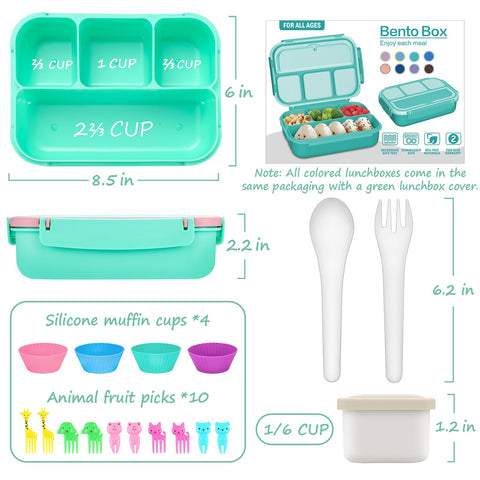 QQKO Contenedor de salsa separado para evitar mezclas de sabores.